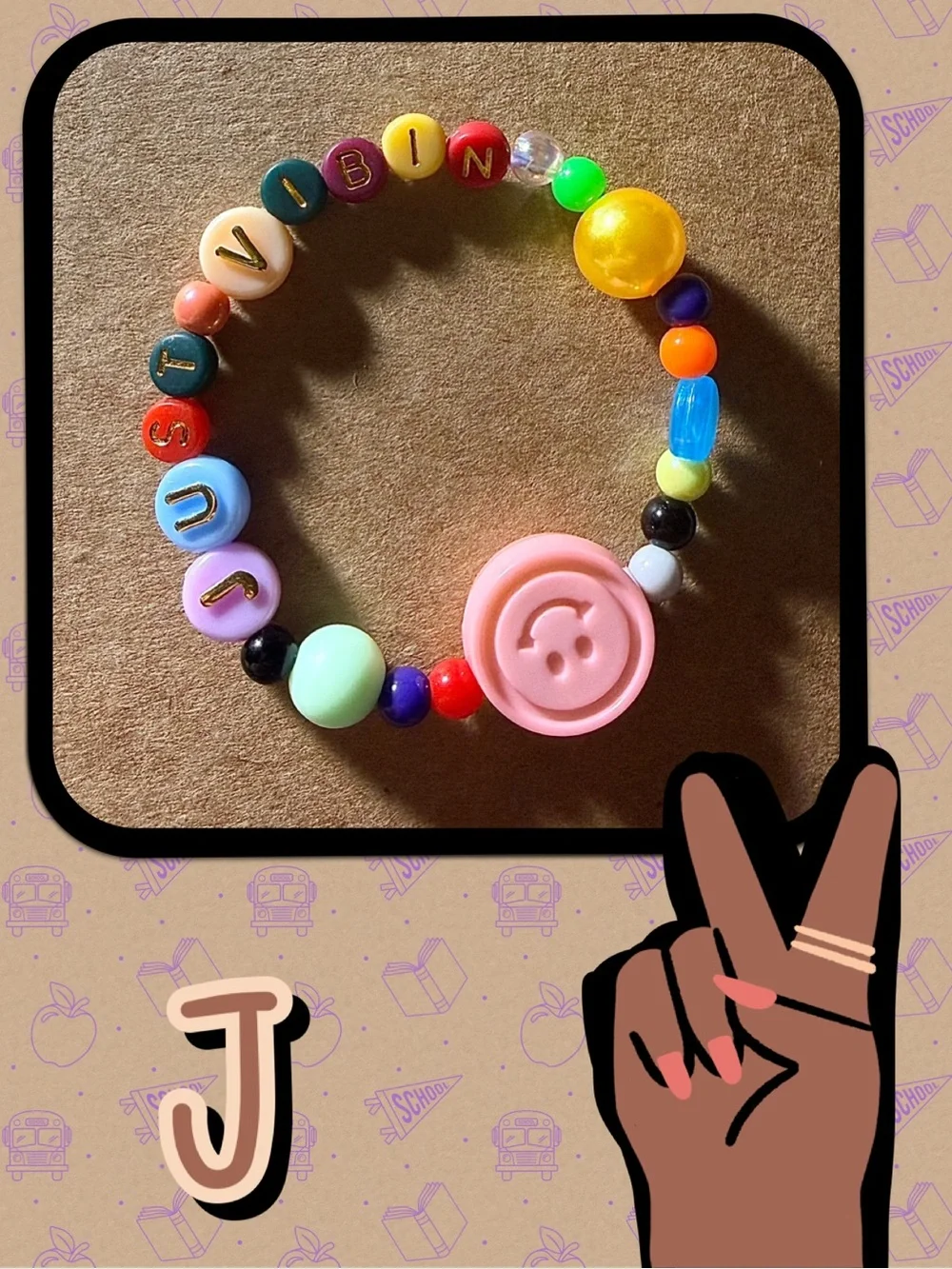 JUST VIBIN’ Beaded Stretch Bracelets for Tween, Teens and Young Adults